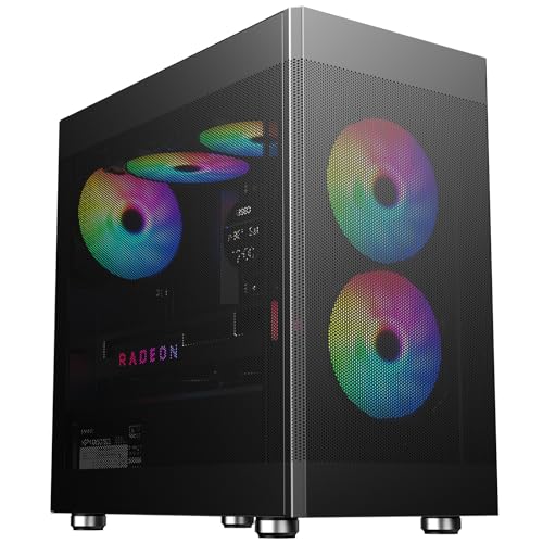 Itek Case PROMESH 35B Gaming Office Mini Tower mATX- Type-C- 2xUSB3-3 Sides MESH miniatura 6
