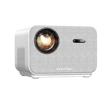 Projetor Portátil BYINTEK U12 4K 1080P, Android Smart Full HD, Wi-Fi, Bluetooth 5.0, Foco Automático, 2 Alto-falantes de 5 W, 800 Lúmens ANSI Ótimo para Home Theater, Escritório, etc