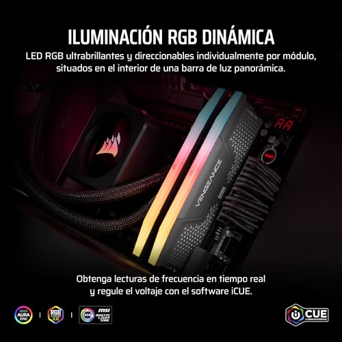 Miniatura 4 de Corsair Vengeance Rgb Rs Ddr5 32gb 2 X 16gb Hasta 6000mhz Amd Intel Ram