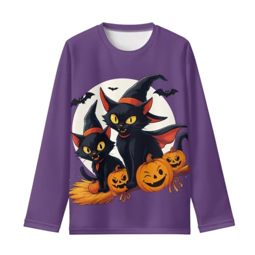 Image of Long Sleeve Shirts for Girls Casual Crewneck Tops Fall Winter Outfits for 3-16 Years Old