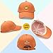 SONMONY Smile Face Toddler Baseball Cap Boy Baseball Hats Kids Washed Funny Hats Adjustable Cute Caps for 3-12 Years… Orange