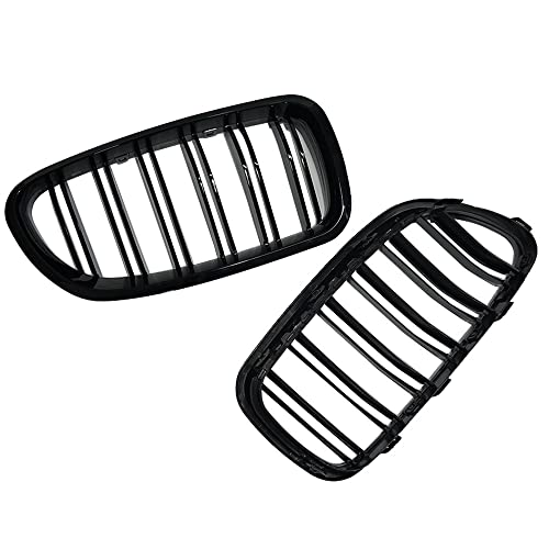Rejilla delantera para BMW F10 F11 F18 520d 530d 540i, parachoques frontal negro mate
