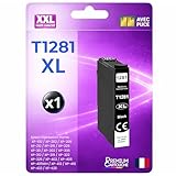 Normes CE ISO 9001 ISO 14001 Cartouche Encre 1281 T1281XL T1281 XL C13T12814012 Compatible pour Epson 305F 305FW 305FW 22 125 130 230 235W 420W 425W 430W 435W 438W 440W 445W Noir Haute capacité avec Puce 300 Pages