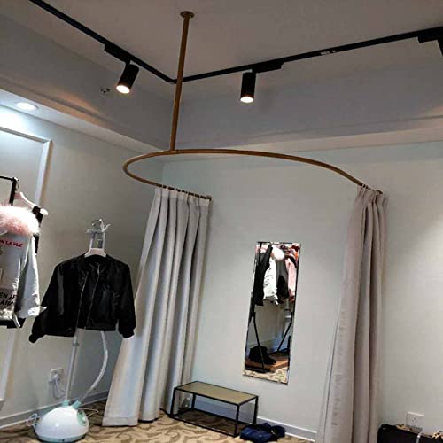 Anello per tenda da doccia a forma di U, semi-ovale, protezione della privacy per spogliatoi, boutique da sposa e camerini, ideale per uso commerciale, migliora il tuo spazio