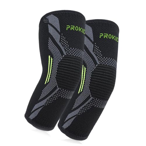 Image of Prokick Powerflex Compression Elbow Support for Sports & GYM | Suitable for Both Men and Women (M, Black /Green)