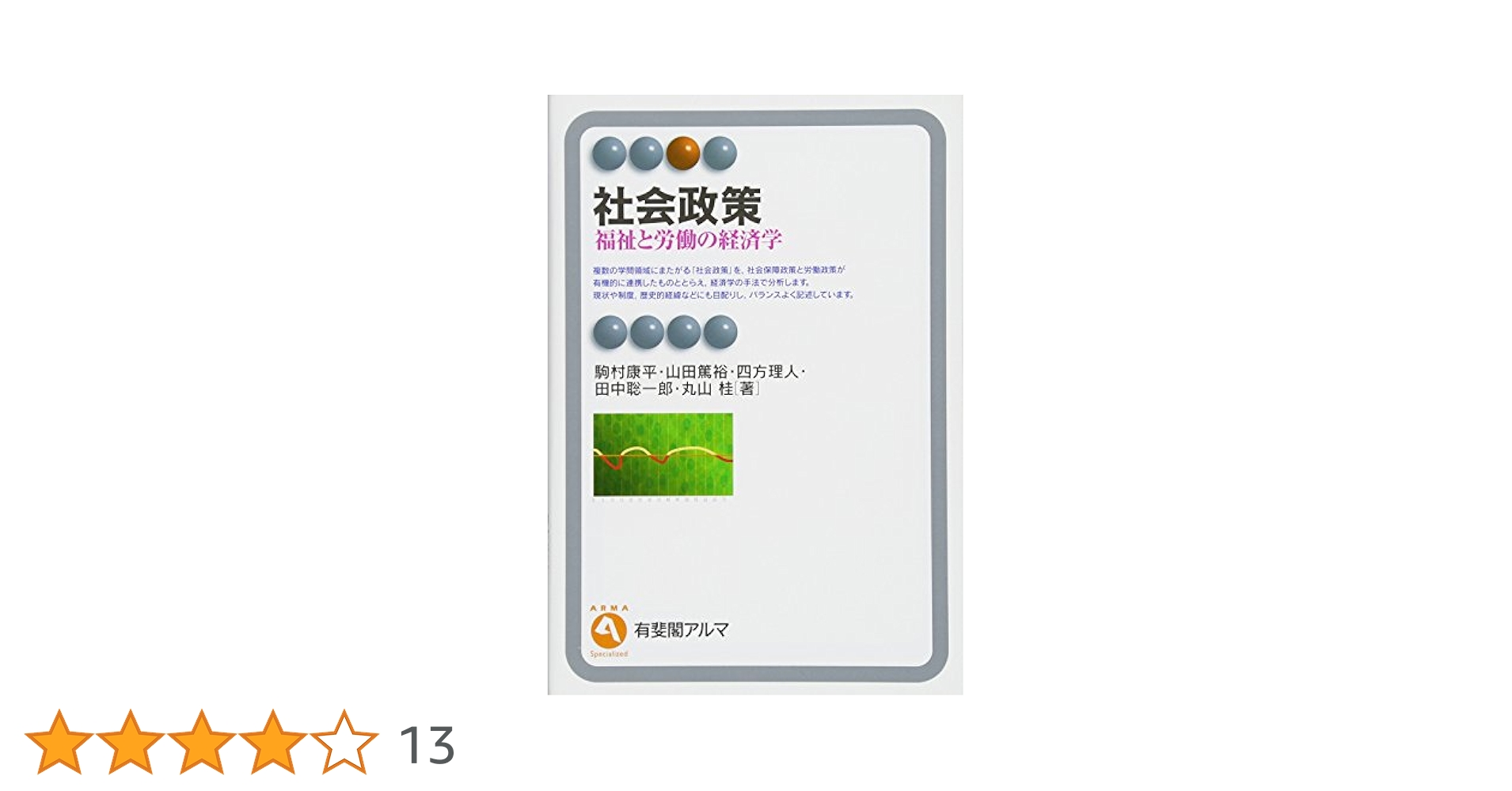 Amazon.co.jp: 社会政策 - 福祉と労働の経済学 (有斐閣アルマ