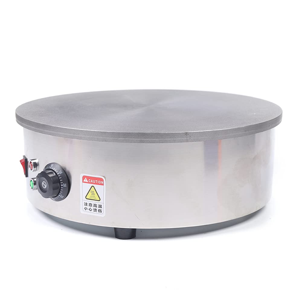 Futchoy Crepiera Elettrica Macchina per crepe Professionale Ø 45 cm 2,8KW Padella per crepe con spatola