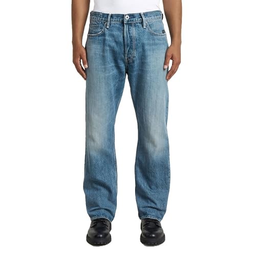 G-Star Men's Dakota Regular Straight Jeans Blau (Antique Faded Patina Blue D23691-E358-H928) 34W / 32L – Ansicht 1