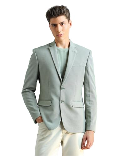 Image of Arrow Men's Zero Calorie Slim fit Textured Blazer