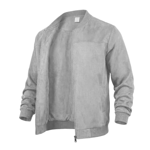 Zip Up Jacket Men Light Business Casual Bomber Jacket with Pockets 2026 - image 4