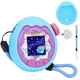 YouKnow Silicone Case for Tamagotchi Paradise Interactive Toy Digital Pet, with Screen Protector and Wrist Strap (Blue)