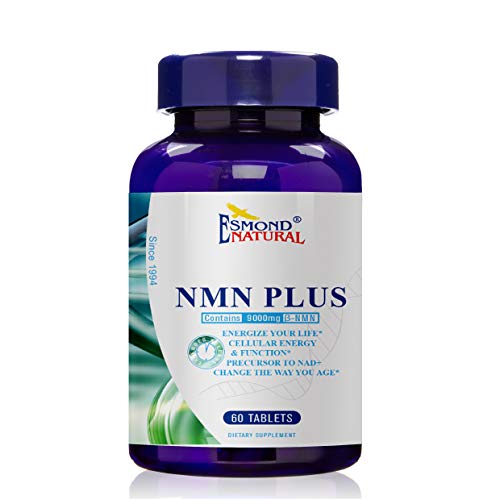 Esmond Natural: NMN Plus (Changes The Way You Age, 300mg NMN+30mg Trans Resveratrol, Total 9000mg Beta-NMN), GMP, Natural Product Assn Certified, Made in USA - 330mg, 60 Tablets