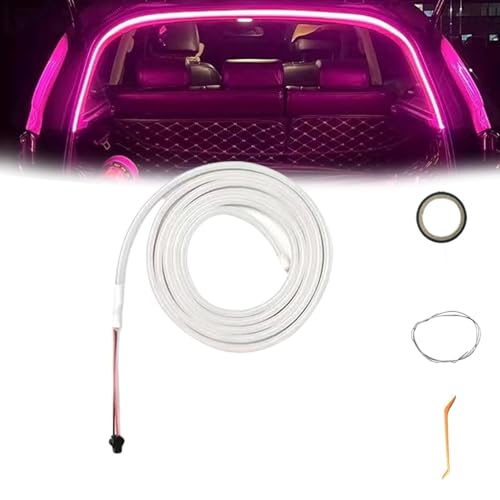 QIAKEFE Tira de luces LED para maletero de camión, iluminación de maletero, 2 m/4 m, para decoración de maletero de coche, color morado