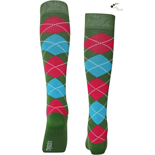 Image of Mysocks Unisex Extra Fine Combed Cotton Knee High Socks, Hand Linked Toe, Soft Latex Band