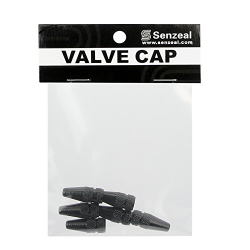 Senzeal 6pcs Presta Aluminum French Style Bicycle Air Tire Valve Caps Dust Covers Black - Thumbnail 6