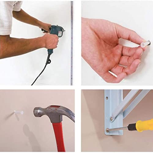 Mesa Plegable Pared Mesa Cocina Plegable Mesa montada en la Pared Espacio pequeño Escritorio Flotante Plegable de Madera Maciza para Comedor, Estudio, Cocina, balcón, Mesa de Escritura Peque - imagen 6