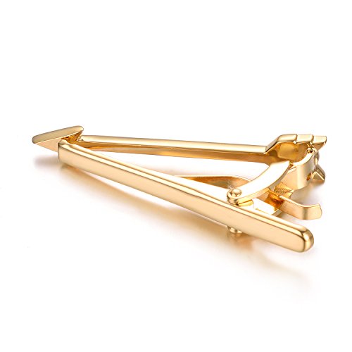 Yoursfs Arrow Tie Clips For Men 14K Gold Plated Tie Bars For Mens #TOP3