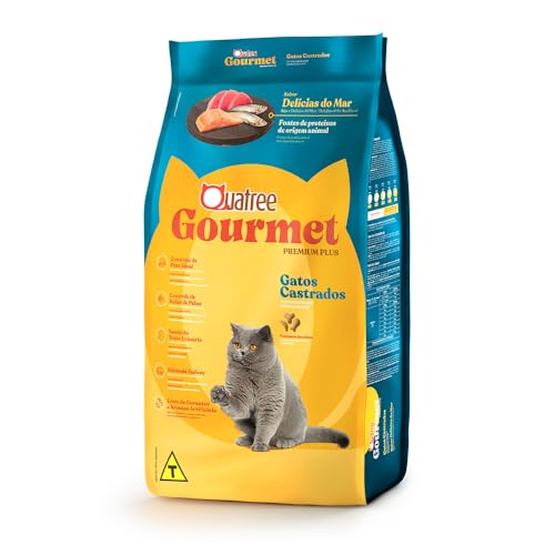 Quatree Gourmet Ração para Gatos Castrados Delicias Do Mar 3kg