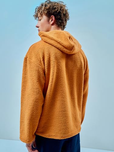 Image of Bewakoof Men's Fluff Oversized Fit Hoodies | Hoodie for Men Winter Wear