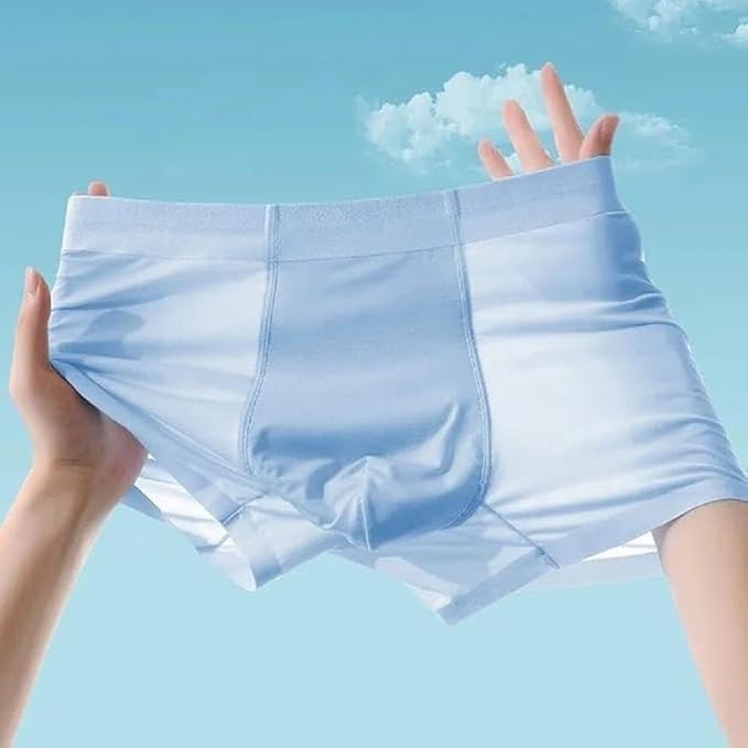 Image of AVOCET Ultra-Soft Material Trunks for Men| Ice-Silk Men Short | Underwear | Multi-Colored.(Pack of 3)