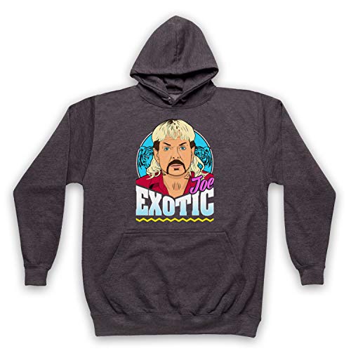 Tiger King Joe Exotic Sweat a Capuche pour Adultes en Coton Noir My Icon Art & Clothing