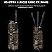 Jungle Leopard ARC Universal Walkie Talkie Bag, Adjustable MOLLE Tactical Radio Pouch(RG)