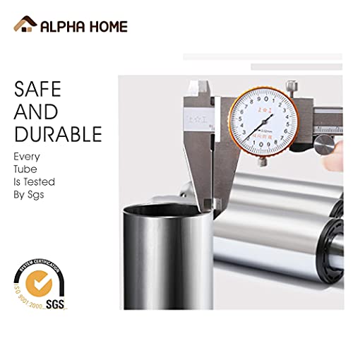 Alpha Home Bar Stools Modern Counter Height Bar Stools, Pu Leather Adjustable Swivel Barstools, Armless Kitchen Counter Stools Dining Chairs Set Of 4 (Brown)… #TOP6