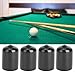 Chiffonade 10PCS Rubber Pool Cue Tip Protectors 14/13/12/10mm – Billiard Cue Tip Cover Durable Snooker Accessories for Billiard Stick(14mm)