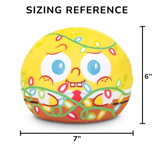 Image of TeeTurtle Reversible Spongebob Holiday 6 Inch Flip Plushie