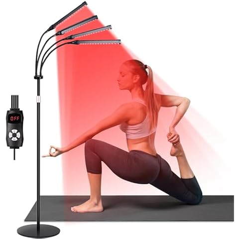 SAVILER 4 Heads Red Light Therapy Lamp Cover