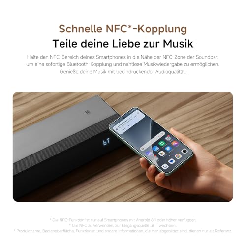 XIAOMI Soundbar Pro 2.0, TV-Soundbar mit 4 Lautsprechern, satter Bass mit integriertem Woofer, 2.0-Kanal, unterstützt Dolby Audio™, HDMI ARC/Optisch/Bluetooth, Fernbedienung – Bild 5
