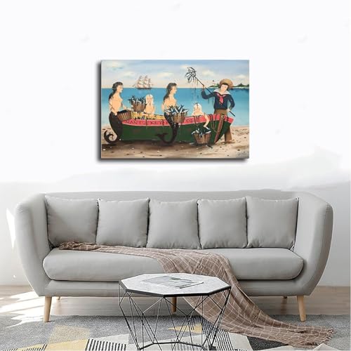 Nantucket Fish Co Ralph Cahoon Impression Toile Décoration Bureau - 4