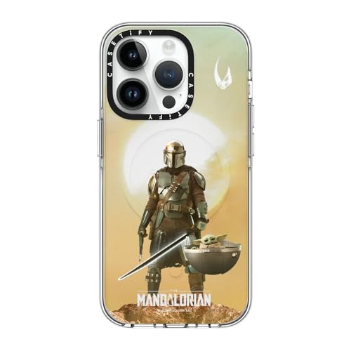 Coque transparente iPhone 14 Pro CASETiFY Mandalorian antichoc compatible MagSafe