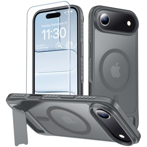 Coque pour Phone 17 Air fine MagSafe idéale pour les vidéos en voyage gris