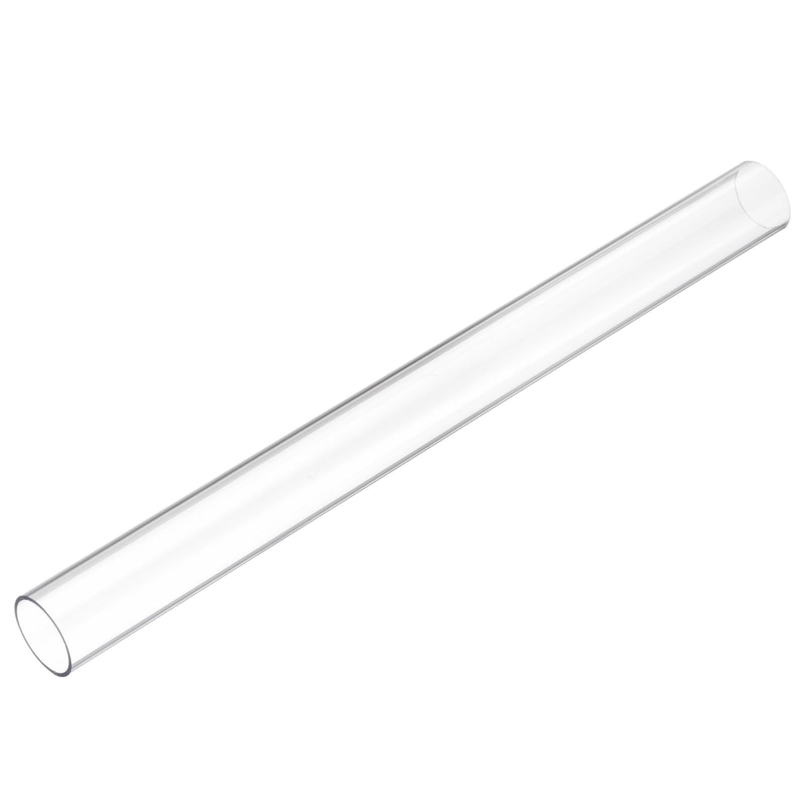 uxcell Rigid Round Clear Tubing 24mm(0.94") ID x 27mm(1 1/16") OD x 1Ft(305mm) Length Plastic Tube