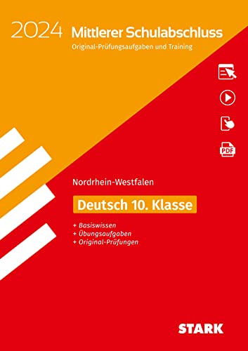 STARK Original-Prüfungen und Training - Mittlerer Schulabschluss 2024 - Deutsch - NRW (Abschlussprüfungen)