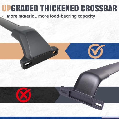 AUXPACBO 330 LBS Upgrade Roof Rack Fit for Chevy Bolt EUV Bolt-EUV 2022-2024 Crossbars Luggage Carrier Bars Kayak Rack Bike Rack Cargo Bar Cross Bars by AUXPACBO - Image 6