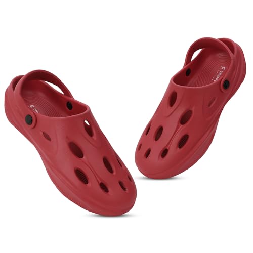 Image of CHUPPS Gator Clogs for Men | Lightweight EVA Clogs | Anti-Slip Sole | Cushioned Footbed | Breathable Ventilation | Adjustable Back Strap | Waterproof Casual Garden Clogs for Men