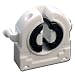10-PACK UL LISTED LH0482 NON SHUNTED T8 SNAP-IN BJB 26.422.1009.50 / 26.422.4009.50 ROTARY BI-PIN WITH REAR SPLIT PINS