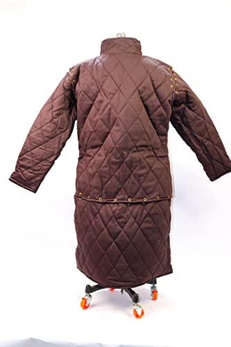 Image of AnNafi Thick Padded Medieval Gambeson Armor | Theater Costumes Full Sleeves| Cotton Fabric Aketon Jacket | Arming Doublet