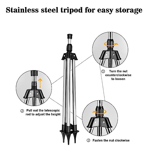 Rotating Tripod Sprinkler, 360‑Degree Rotating Sprinkler Automatic Watering Sprinkler With Tripod For Large Area, Yard, Garden, Lawn, Household Automatic Irrigation System #TOP3
