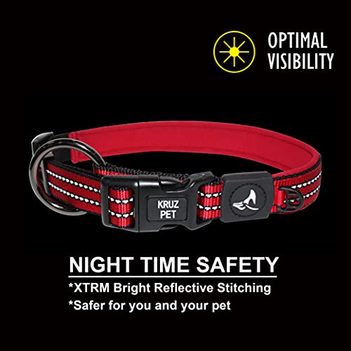Collar para perro pequeño Kruz azul con ajuste reflectante miniatura 4