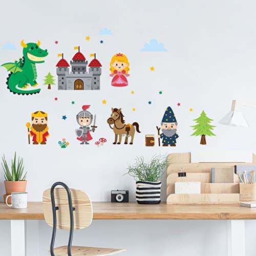 Vinilos Decorativos Maydahui Castillo Princesa Dragón 4 Plancha miniatura 7