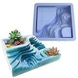 UTILE Planter Mold - Silicone Mold Hand Plate - Silicone Mold Concrete - Silicone Molds for Epoxy Resin and Cement - Succulent Pot, DIY, Craft and Home Decor Gift