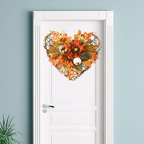 Couronne d'automne Murale Intérieure Extérieure Sans Entretien - 2