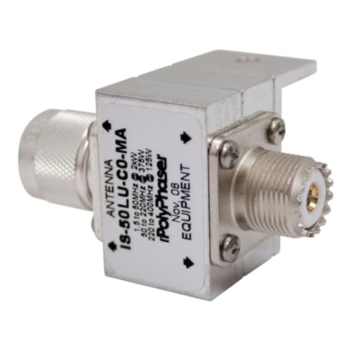 PolyPhaser - Bulkhead Arrestor, UHF Male - UHF Female