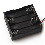 WNJ-Tool, 2 0PCS 8 x 1,5V AAA Pince à Ressort de la Batterie Noir Porte-Plastique Boîte Transparente en Plastique for boîte de Batterie Rechargeable (Taille : 8 X 1.5V)