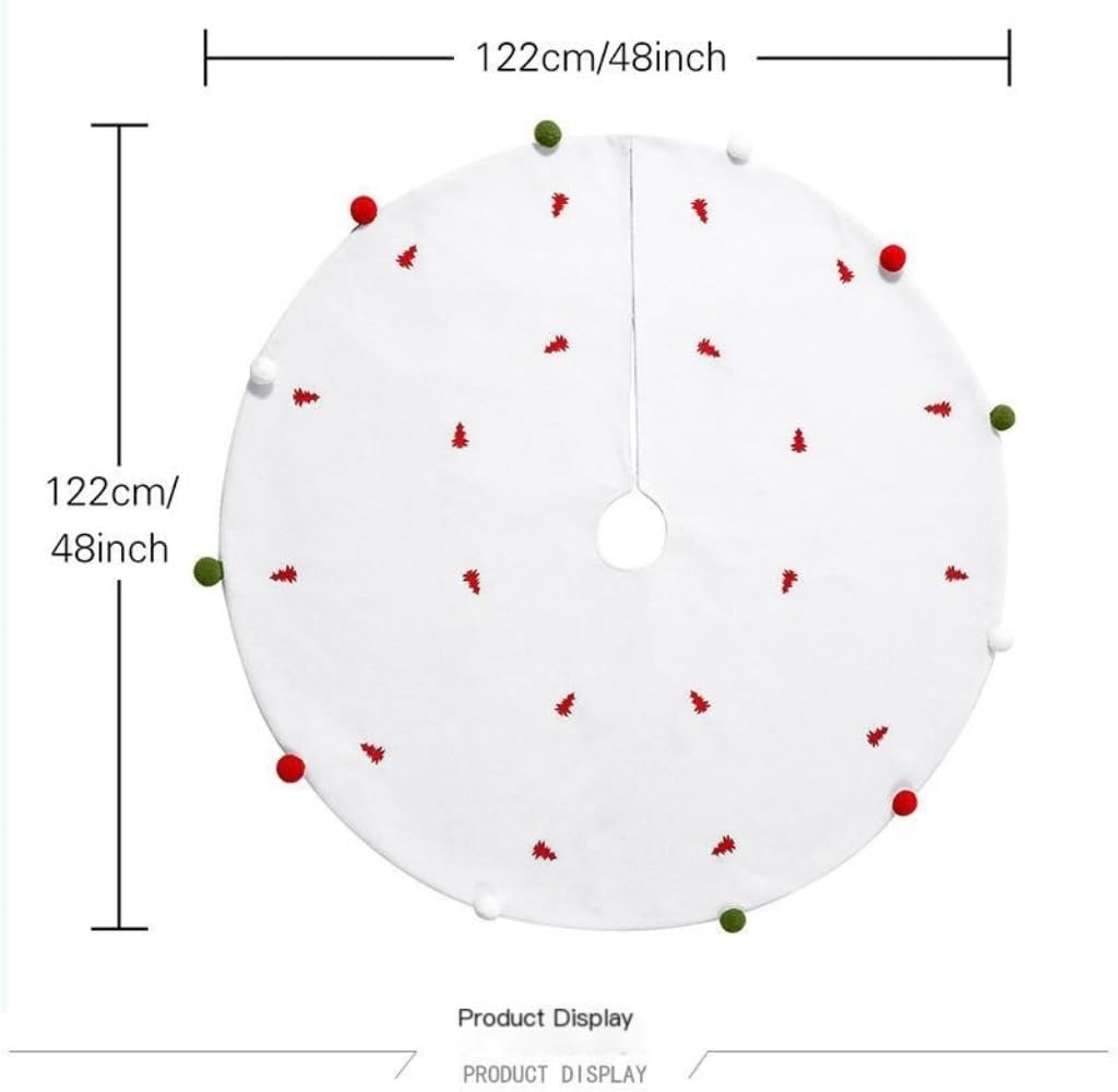 Tree Skirt Christmas Christmas Tree Skirt White Tree Skirt Christmas Tree Bottom Decoration Apron Christmas Holiday Decoration Christmas Tree Skirts