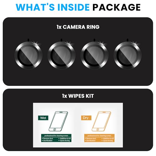 Image of ArmourPro Camera Lens Protector for Redmi Note 15 Pro Plus (6.83 Inches) Tough HD Individual Aluminum Alloy Rings 9H Camera Cover, Scratch-Resistant,Camera Lens Protection| Black, 1 Pack