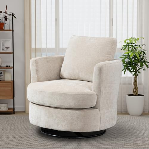 chenille swivel chair